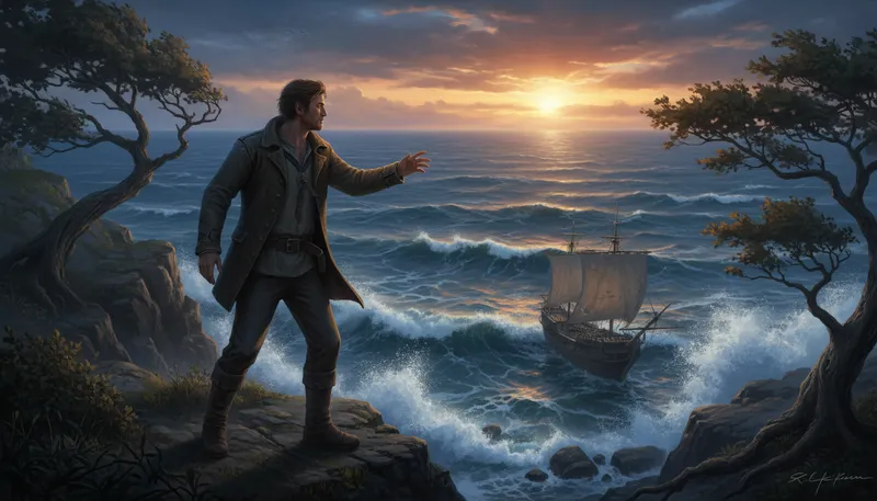 Illustration of siren song: An alluring call that leads to danger.