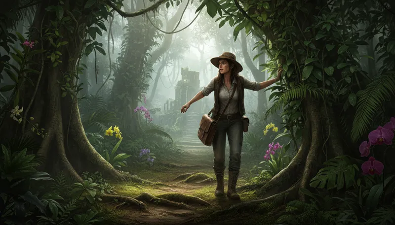 Illustration of intrepid: Fearless and adventurous, willing to take risks.