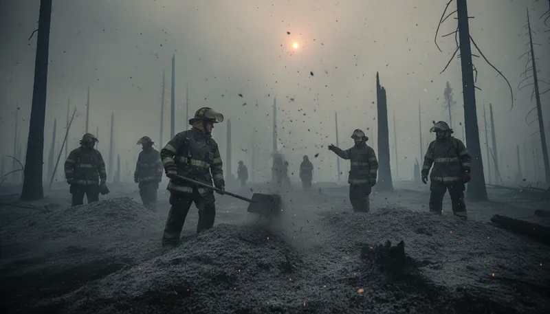 Illustration of clash of the ash: A conflict involving ashes or remnants.