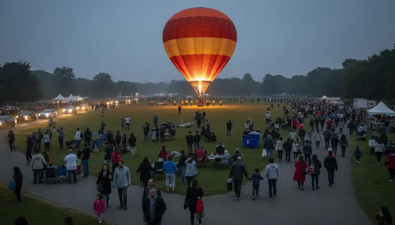 Illustration of when the balloon goes up: When a situation becomes serious or dangerous.