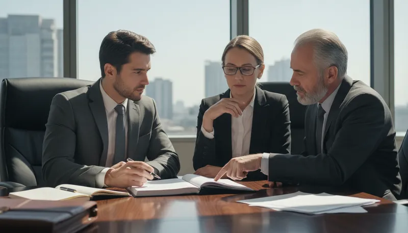 Illustration of counsel: a lawyer or group of lawyers
