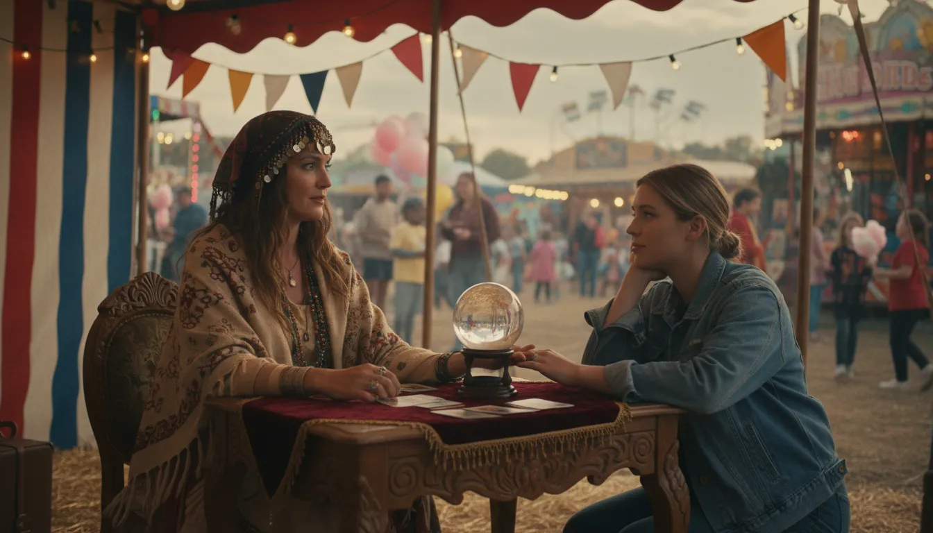 ภาพประกอบของ tell fortunes: to predict someone's future events