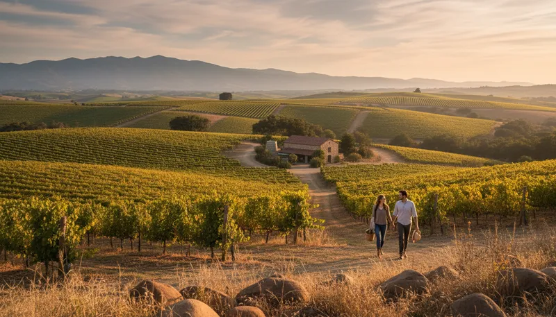 Illustration of sonoma: a region in California known for wine