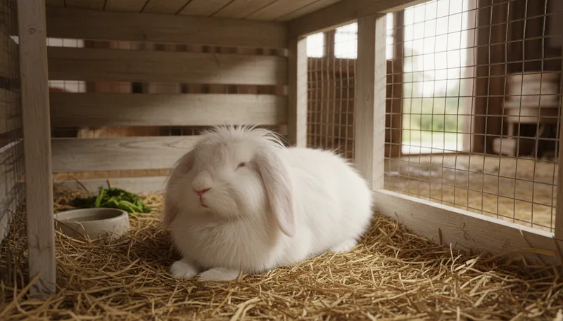 Illustration of angora: A breed of rabbit known for its soft fur.