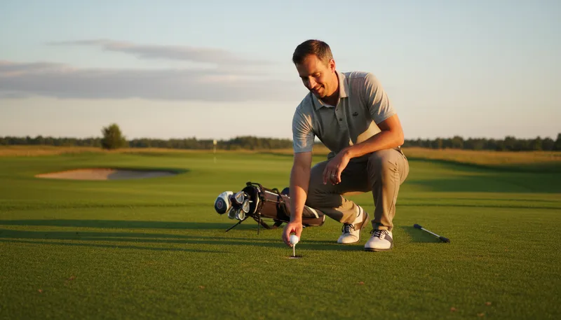 Illustration of tee: to place a ball on a tee