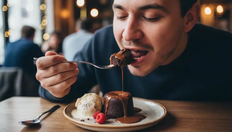 Illustration of nom: the sound made while eating