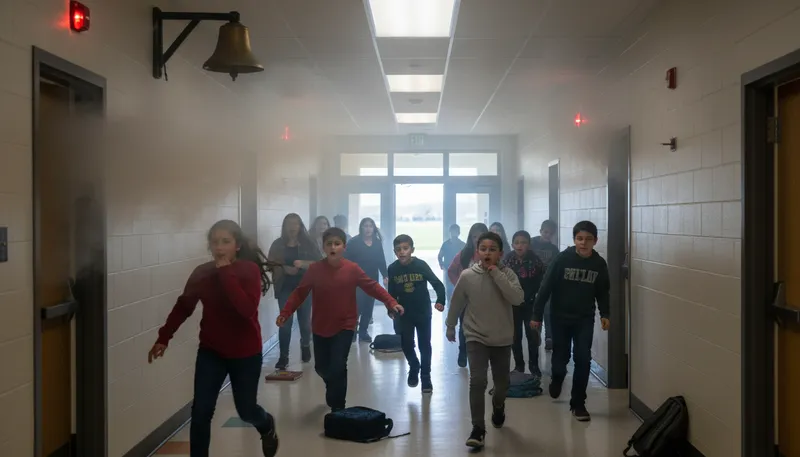 Illustration of smoke out: to force someone to leave hiding
