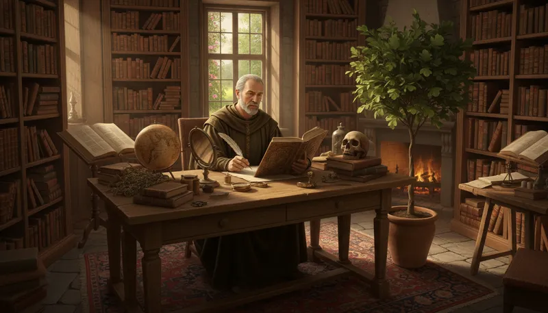 Illustration of montaigne: A French philosopher known for essays.