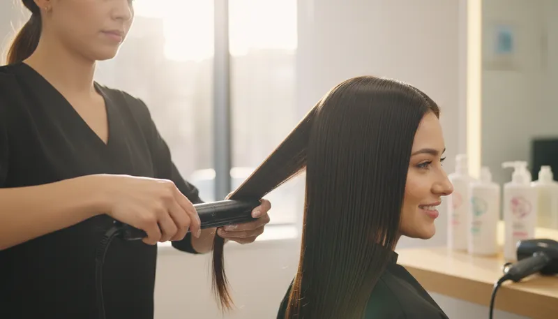 Illustration of keratin: A protein found in hair and nails.