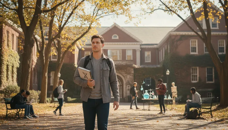 Illustration of college: a division within a university