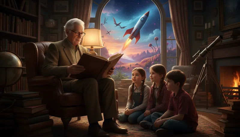 Illustration of bradbury: A surname, often associated with the author Ray Bradbury.