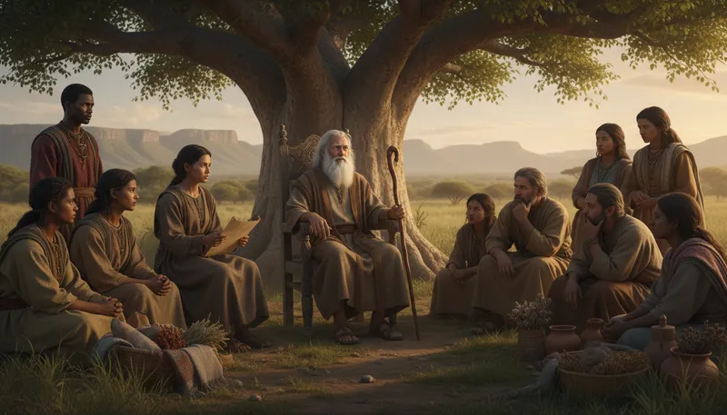 Illustration of shem: A biblical figure, son of Noah.