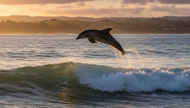 Illustration of dolphin: Intelligent marine mammal known for its playful behavior.