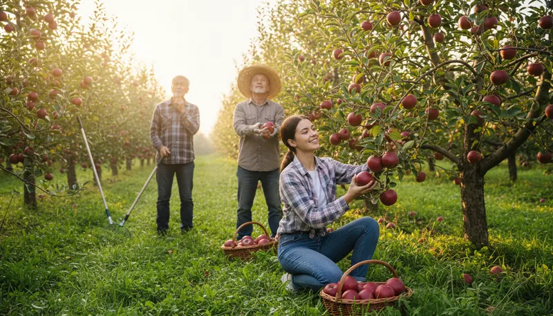 Illustration of low-hanging fruit: easy tasks or goals to achieve