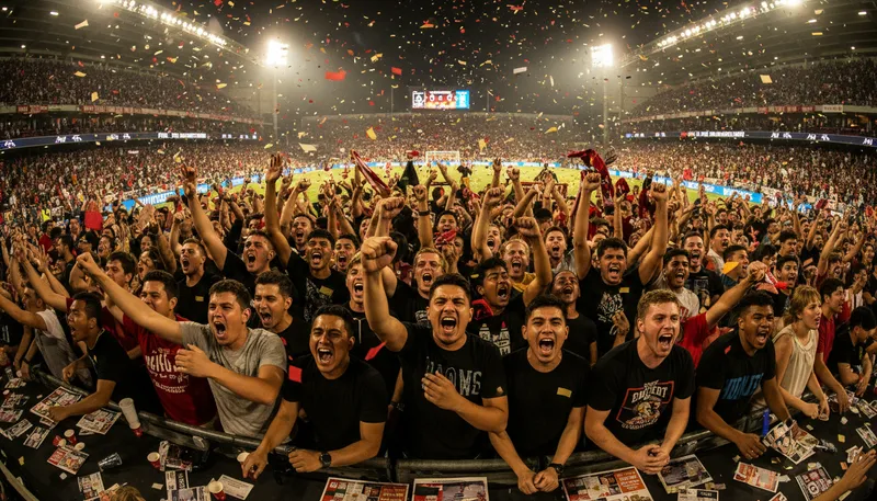 Illustration of fever pitch: A high level of excitement or intensity.