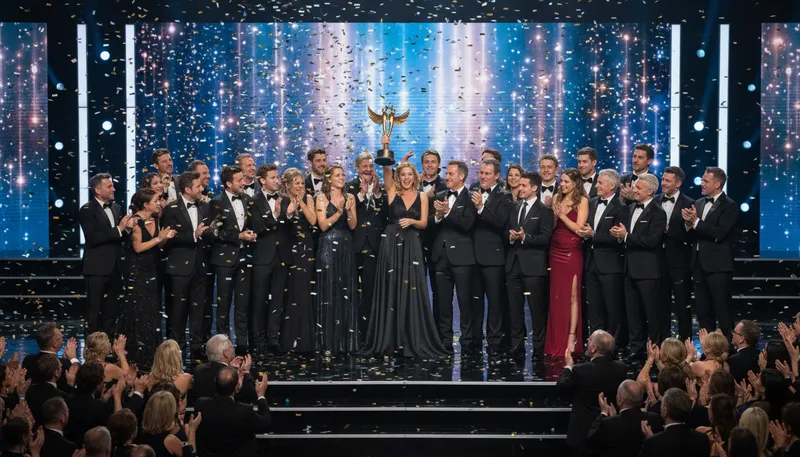 Illustration of logie: An award recognizing excellence in television production.