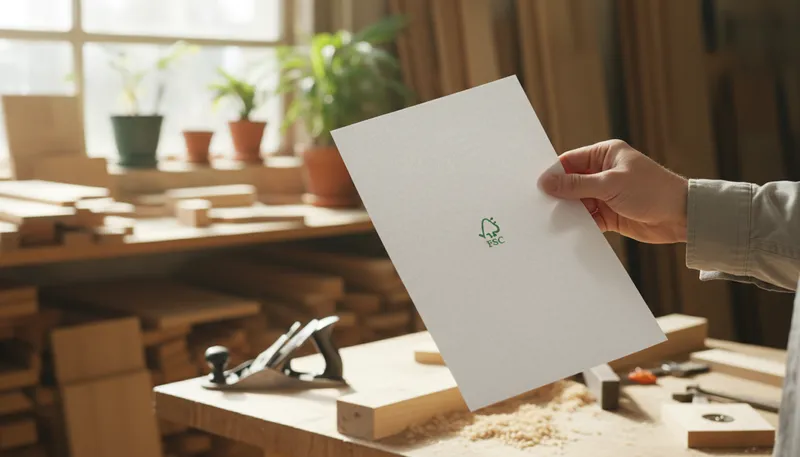 Illustration of fsc: Forest Stewardship Council certification body.