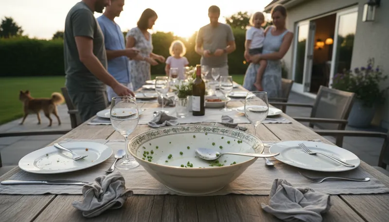 Illustration of pea-time is past: the period has ended.