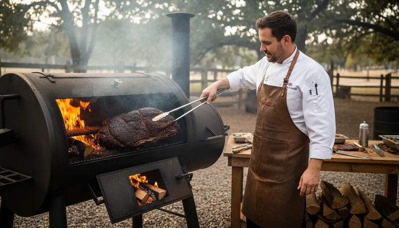 Illustration of brisket: A cut of meat from the chest of beef.