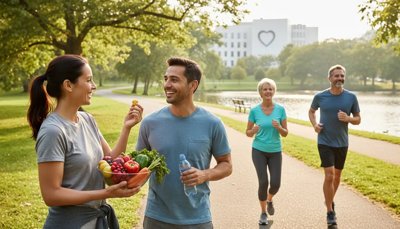 Иллюстрация CVD: Cardiovascular disease, affecting heart health.
