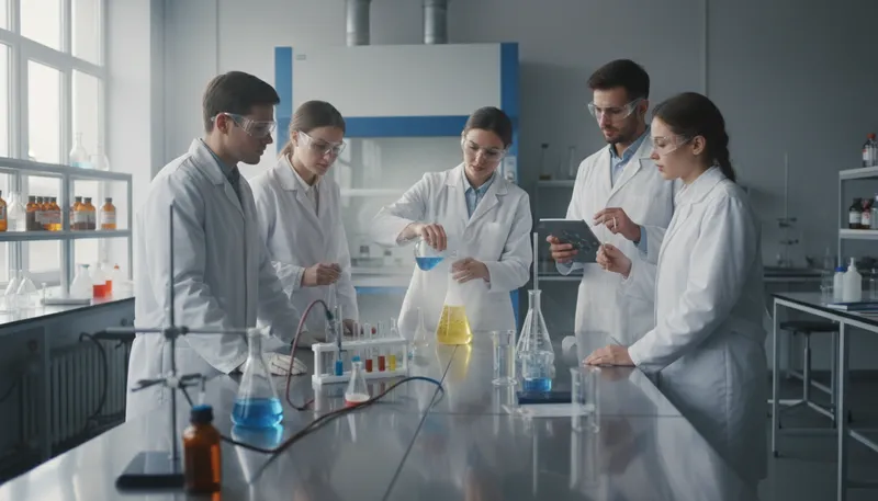 Illustration of lab: an informal place for experiments and tests