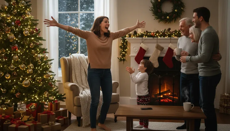 Illustration of merry christmas: a friendly greeting during the Christmas holiday