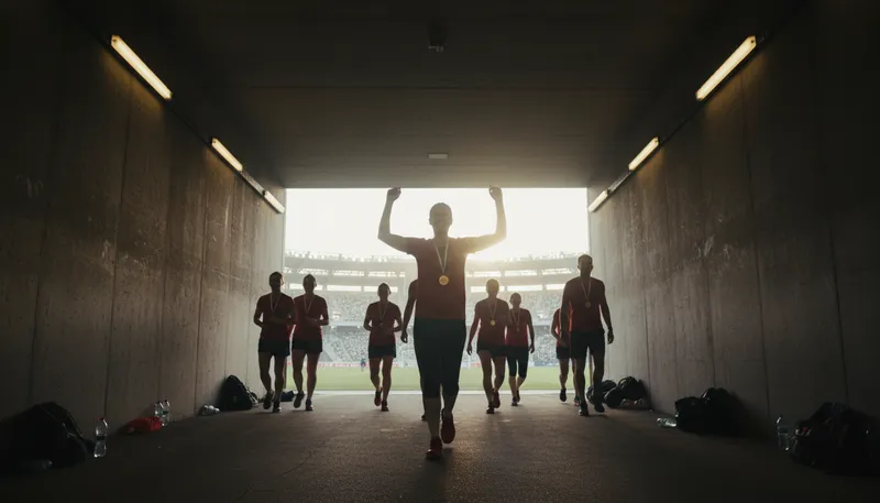 Illustration of light at the end of the tunnel: hope after a difficult period