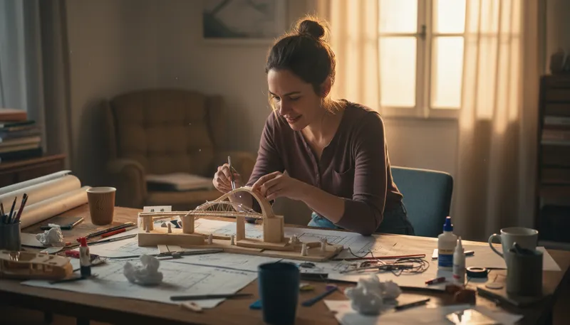 Illustration of work it: to make something successful
