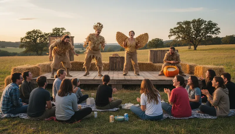 Illustration of oat opera: a humorous misunderstanding or parody of opera