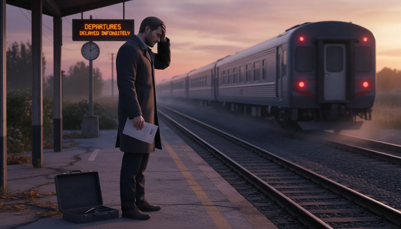 Ilustración de that train has left the station: An opportunity is gone and cannot be retrieved.