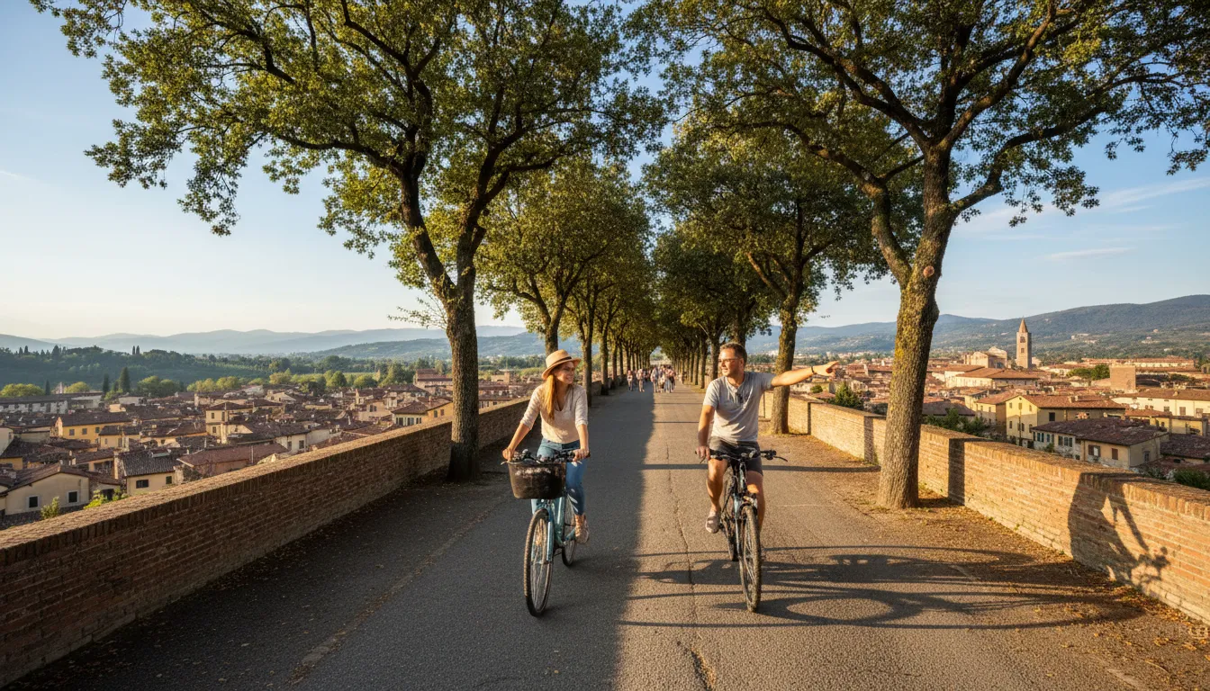 Illustrazione di Lucca: A city in Italy known for its history.