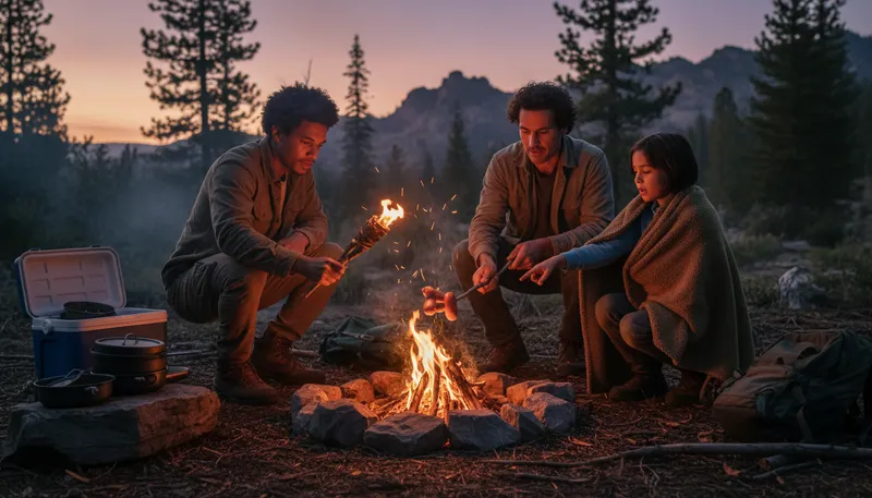 Illustration of rediscover fire: to find an important skill or idea again