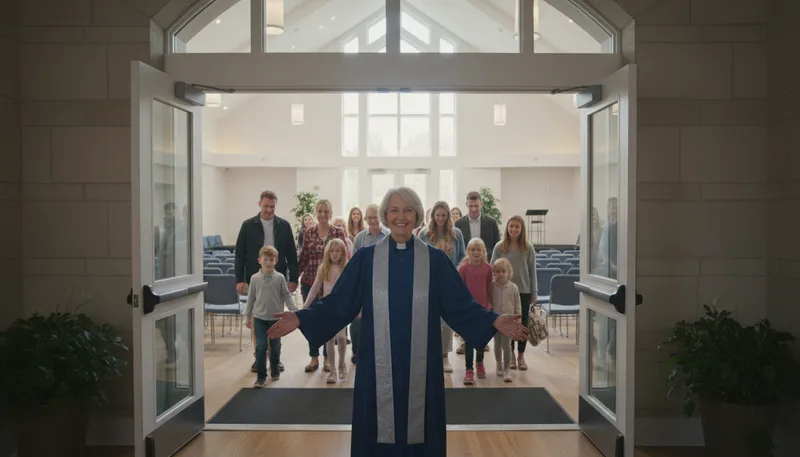 Illustration of rector: A clergyman in charge of a church.