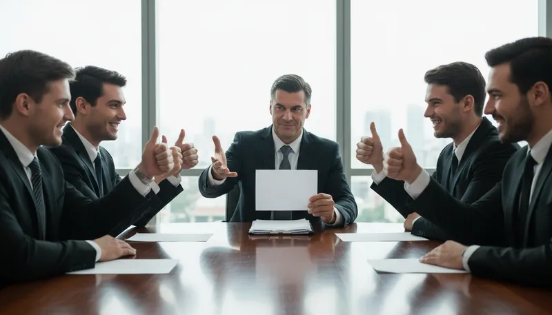 Illustration of yes man: someone who agrees with everything.
