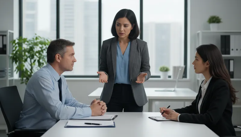 Illustration of harassment: unwanted behavior that causes distress