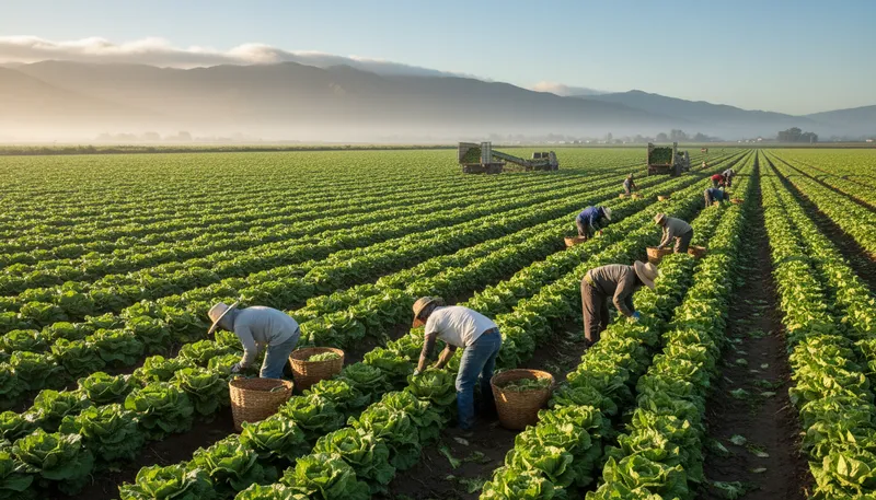 Illustration of salinas: a city known for agriculture in California.