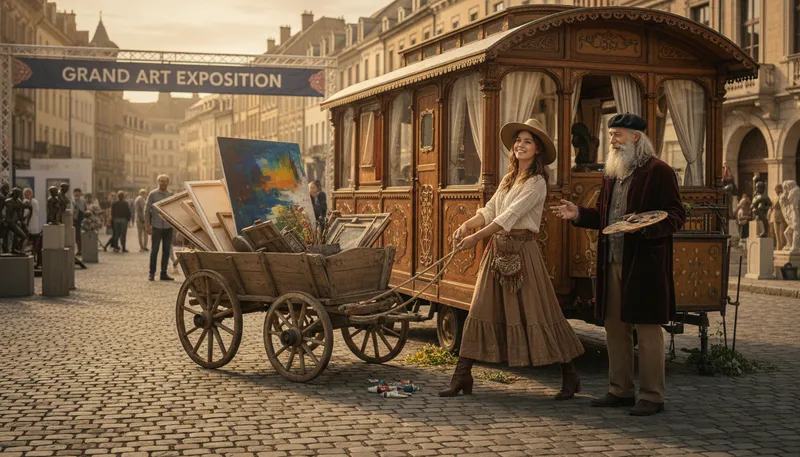 Illustration of hitch one's wagon to: rely on someone for success.