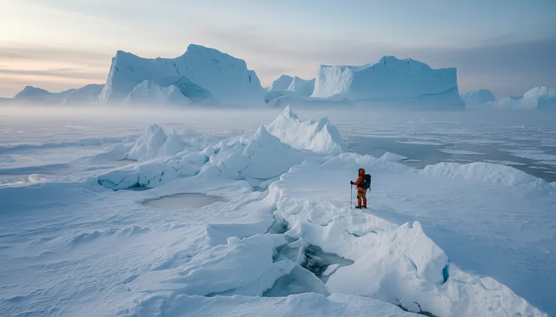 Illustration of arctic: related to the North Pole region