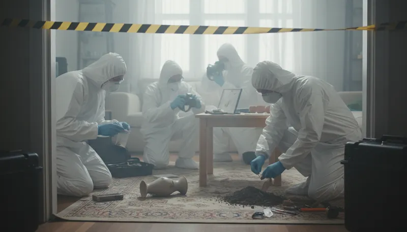 Illustration of csi: Crime Scene Investigation, solving crimes scientifically.