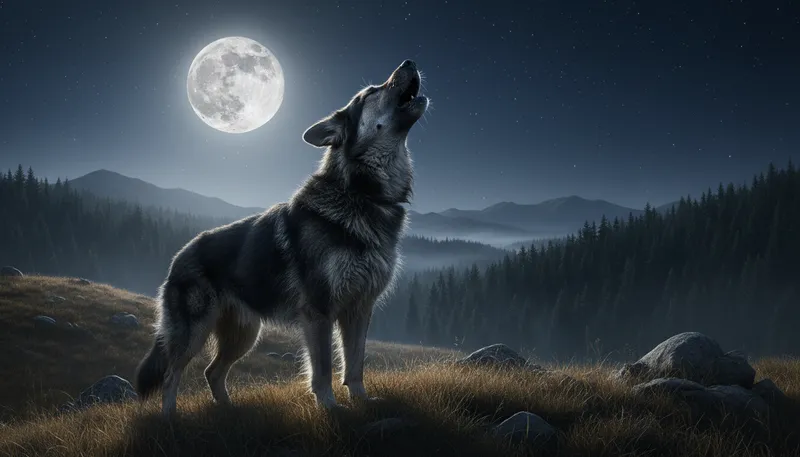 Illustration of lupe: A name meaning 'wolf' in Spanish.