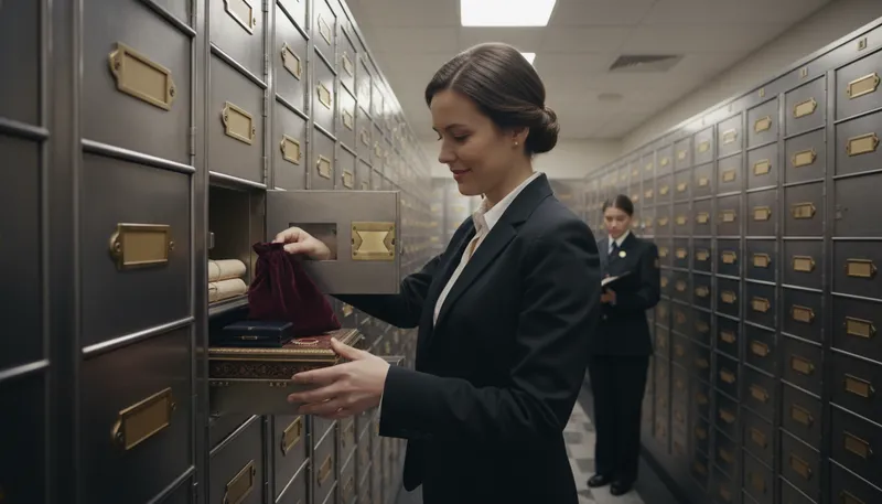 Illustration of depository: A place where items are stored for safekeeping.