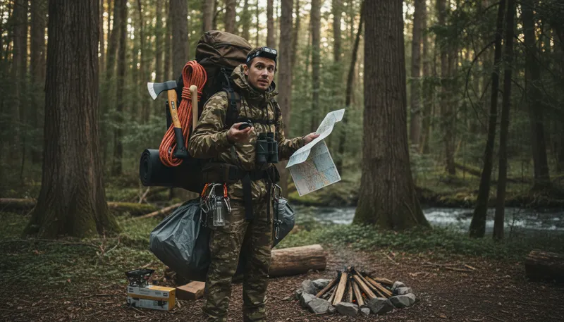 Illustration of all the gear and no idea: having equipment but lacking knowledge or skill