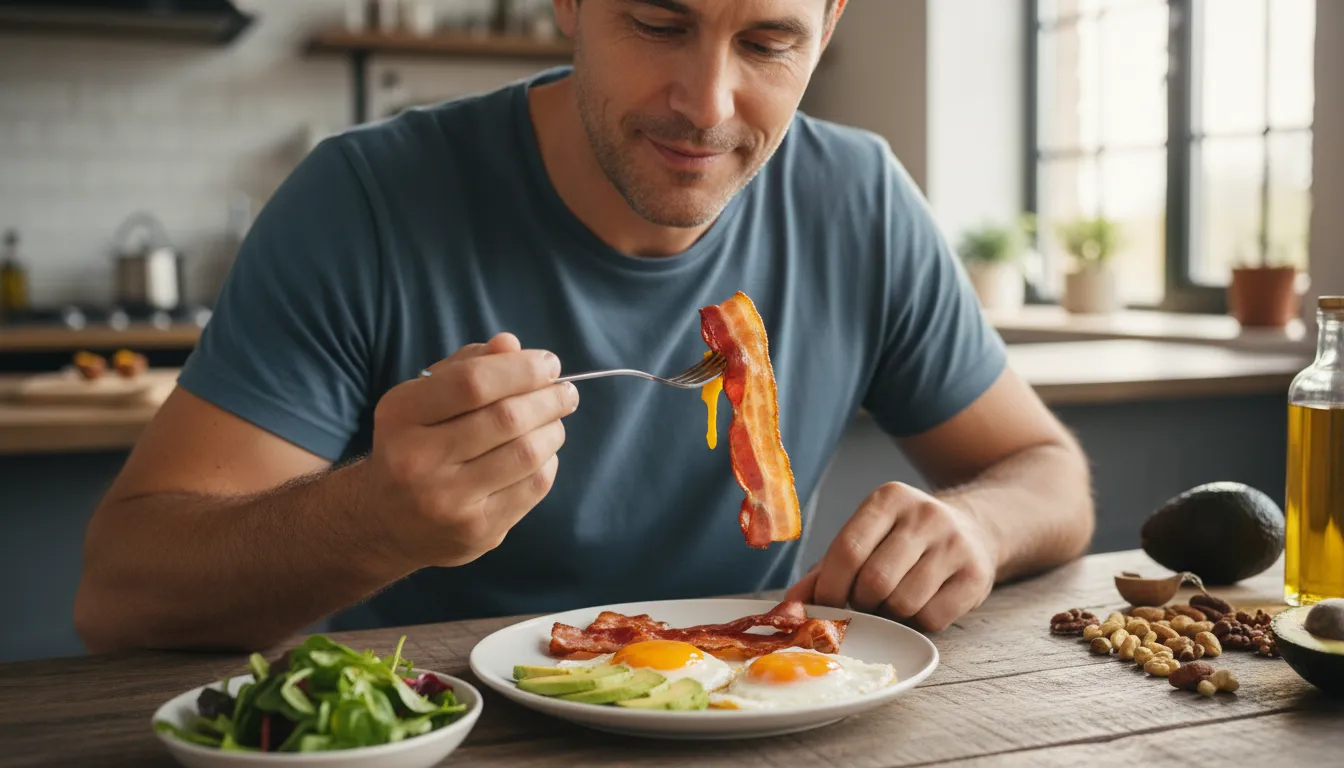 Hình minh họa cho keto: A low-carb, high-fat diet for weight loss.