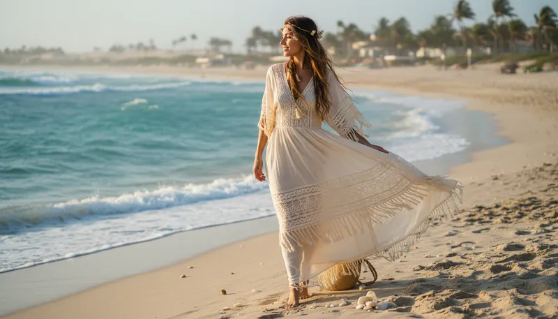 Illustration of boho: Style inspired by bohemian fashion and art.