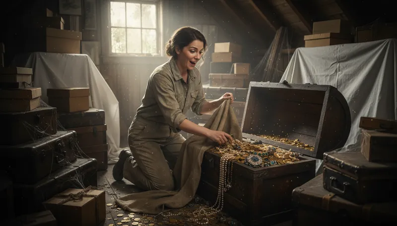Illustration of windfall: Unexpected money or good fortune received suddenly.