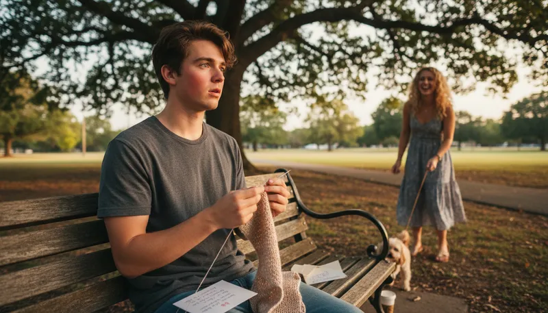 Illustration of catch feelings: To develop romantic emotions unexpectedly.