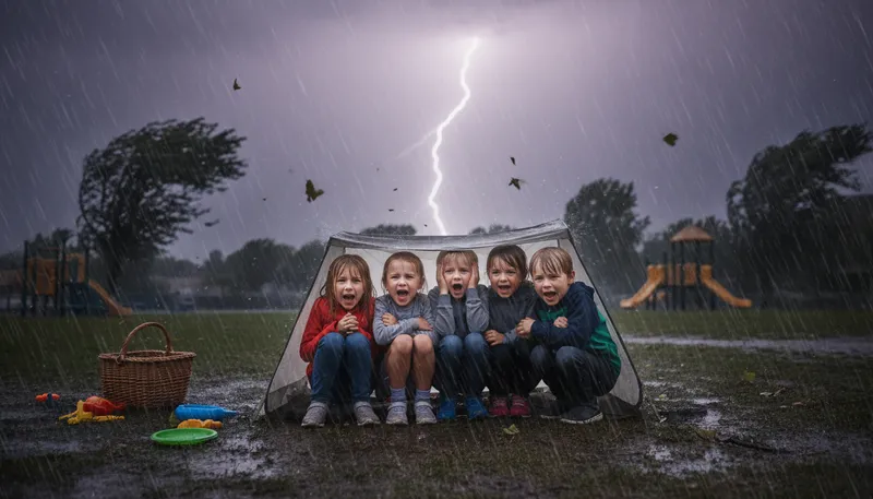 Illustration of terror: Intense fear or dread.