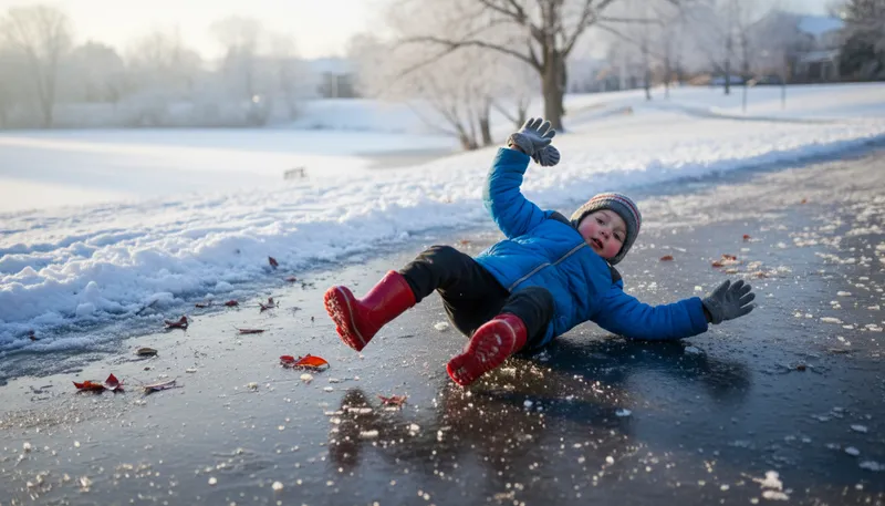 Illustration of slippery: difficult to hold or walk on safely