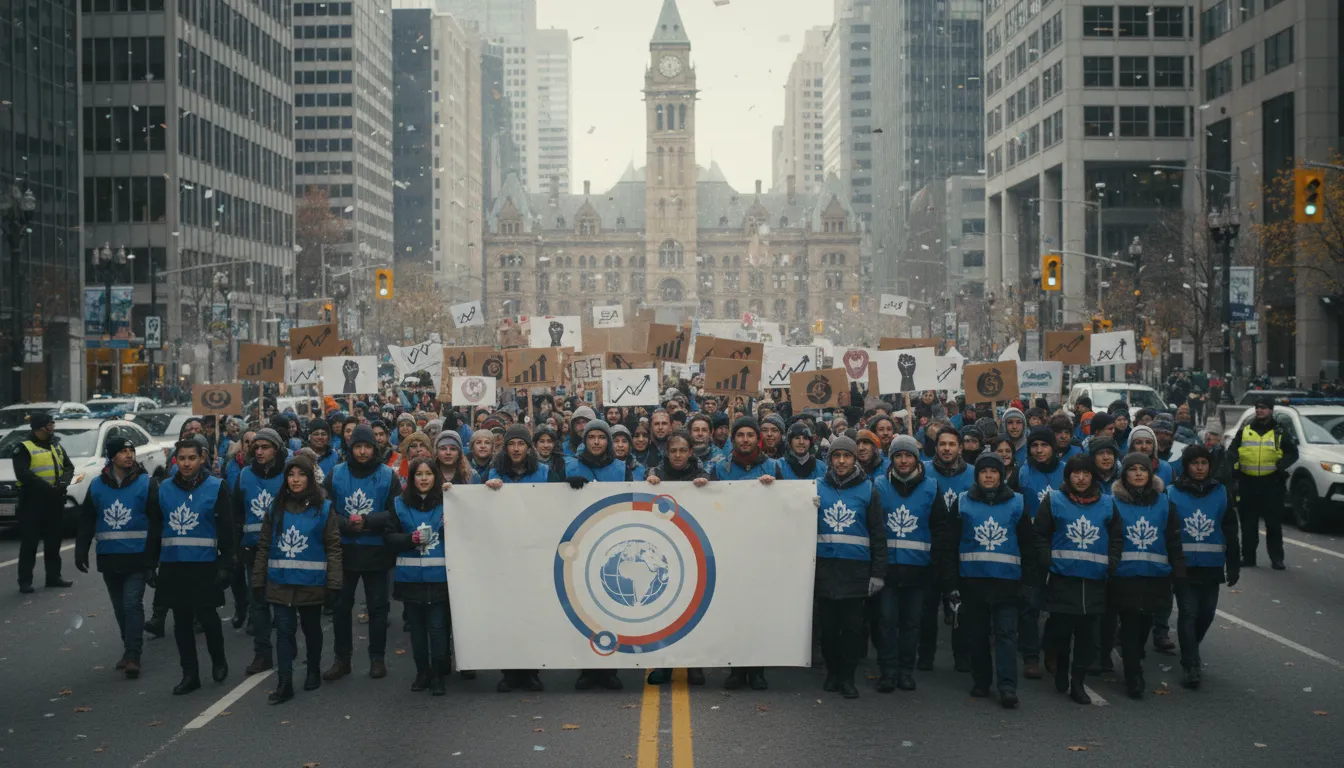 CLCのイラスト：A group that represents workers in Canada.