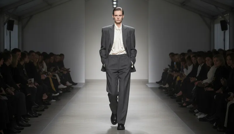 Illustration of androgynous: Having both male and female characteristics.
